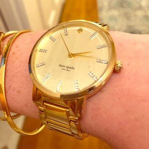 Kate Spade Gold Link Watch - Metro style